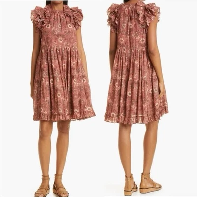 Vestido Ulla Johnson Adele Talla 0 XS En Rosebud Nuevo Con Etiquetas Bohemio Boda Invitada Brunch Foto 1 de 4