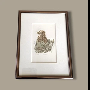 Carol Lummus "Prima Diva" Hatching Bird Hand Signed Etching 1985 Framed Art - Picture 1 of 10