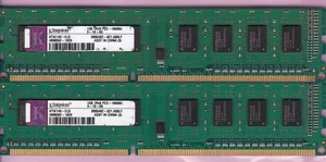 2GB 2x1GB PC3-10600 Kingston KTW149-ELD Elpida DDR3-1333 Desktop Ram Memory Kit - Picture 1 of 9