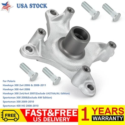 Rear Wheel Hub w/Bolts 5135546 5135406 for Polaris Hawkeye 300 Sportsman 300 400 Foto 1 de 4