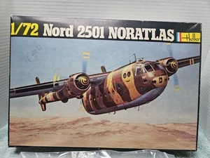 HELLER NORD 2501 NORATLAS Model Airplane Kit 1/72 Scale New Open Box #350 - Imagen 1 de 7