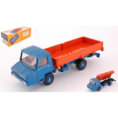 BERLIET STRADAIR BENNE BASCULANTE LATERALE 1965 ORANGE & BLUE 1:43 Norev Camion  - Immagine 1 di 4