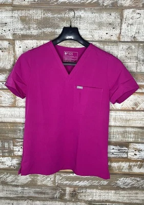 FIGS womens technical collection Magenta scrub top S - Image 1 of 4