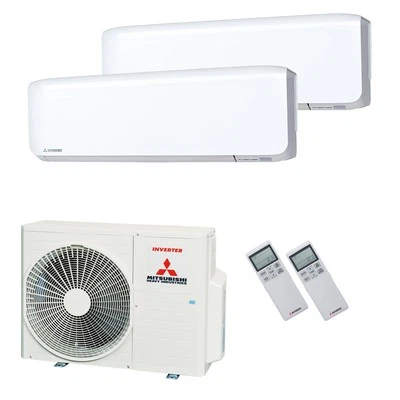 Mitsubishi Heavy Klimaanlage SRK-ZS-WF Multisplit Set mit 2 x 3,5 kW Weiß A++/A+ - Bild 1 von 4