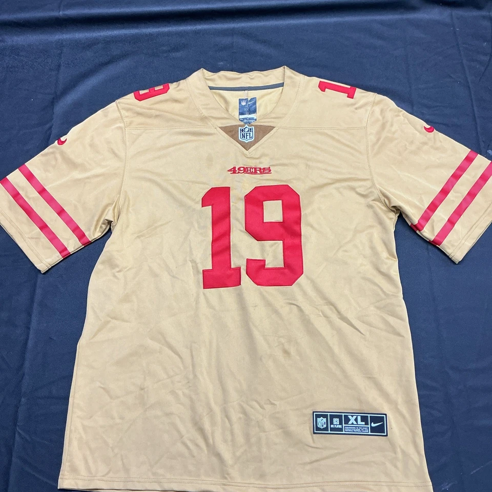San Francisco 49ers DEEBO SAMUEL #19 Gold NFL On Field Jersey Size Men’s XL - Image 1 of 4