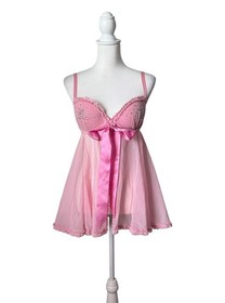 Victoria&rsquo;s Secret Sexy Little Things Rhinestone Babydoll 34D