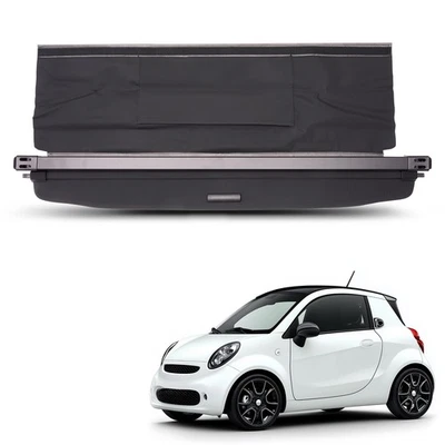 Black Luggage Cover Parcel Shelf for Smart Fortwo 451 2007-2013 Retractable - Image 1 of 4