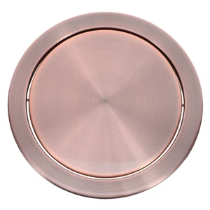  Stainless Steel Swing Trash Lids Countertop Recessed Garbage Can Cover Built-in - Picture 1 of 17