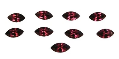 9 reparaciones vintage de pedrería de marquesa laminada con punta de amatista Swarovski 8x4 mm Foto 1 de 2