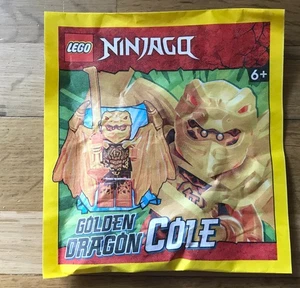 POLYBAG FIGURINE MINIFIGURE LEGO NINJAGO FOIL 89304 GOLDEN DRAGON COLE AVEC AILE - Picture 1 of 4
