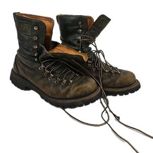 Bota de Combate Herman Survivor Mans De Colección Cuero Verde Oscuro Talla 8 - Imagen 1 de 21