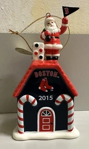 Boston Red Sox Danbury 2015 como nuevo casa de pan de jengibre adorno de Navidad - Imagen 1 de 8