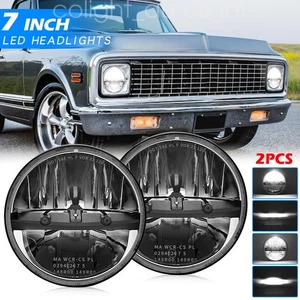 2x Faro proiettore anteriore 7'' led abbagliante anabbagliante Chevrolet Blazer K5 K20 C10 - Foto 1 di 15