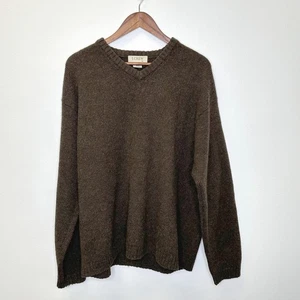 J. Crew 100% Wool V-Neck Sweater Brown Size XL - Picture 1 of 7