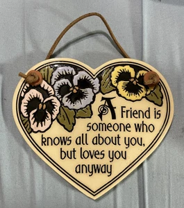 Spooner Creek Michael Macone Heart Shaped Friends Ceramic Wall Tile - Picture 1 of 2