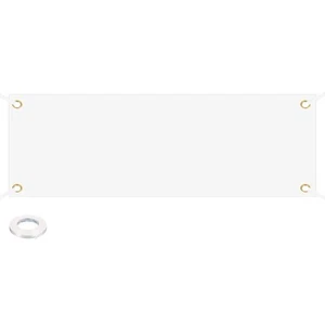 Large White Blank Banner and Signs 2 x 6 Feet Sublimation Banners - Picture 1 of 6
