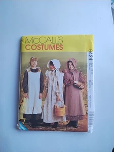 Girl's Pioneer Costume Prairie Dress & Bonnet McCalls Pattern M9424 Sizes 10 12 - Picture 1 of 2