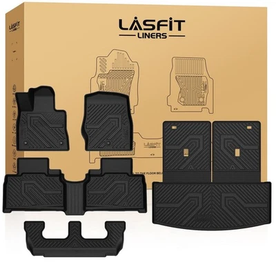 LASFIT Floor Mats & Cargo w/ Backrest Mat for Ford Explorer 7 Passenger 2020-25 - Image 1 of 4