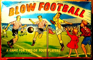 Kim Toys~Vintage Blow Football Game Made In England - Picture 1 of 12