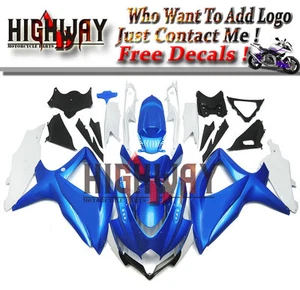 Fairings For Suzuki GSXR600 750 2008 2009 2010 ABS Fairing Kit Pearl Blue New s - Picture 1 of 6
