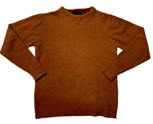 Vintage Bill Blass Sweater Wool Blend Womens Medium Knit Burnt Orange Preppy - Picture 1 of 8