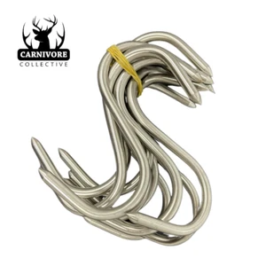 Carnivore Collective 10 X 4" Stainless Meat S Hooks - Picture 1 of 1
