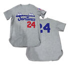 1930's Willie Mays #24 Puerto Rico Baseball Jersey Gray Stitched Custom Name