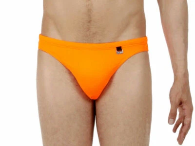 HOM Badehose Micro Swimbrief Splash Micro Gr. S EU 4 Orange Neon neu - Bild 1 von 3