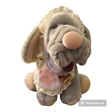 Baby WRINKLES Puppy Dog Plush Ganz Vintage 1981 Diaper Bonnet Bib Bone Ganzbros