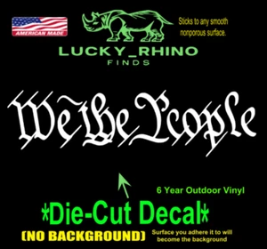 9" We The People Constitution USA Country Car window Vinyl Decal Bumper Sticker - Picture 1 of 4