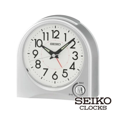 SEIKO Reloj Despertador Luminoso Bastante Barrido Luz de Reposo QHE1204 Control de Volumen Foto 1 de 4