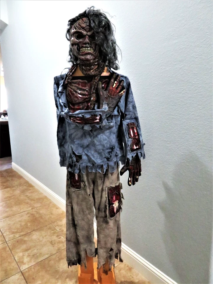 Disfraz de Halloween Zombie Living Dead niño talla grande 10-12 mundo divertido 7 piezas Foto 1 de 4