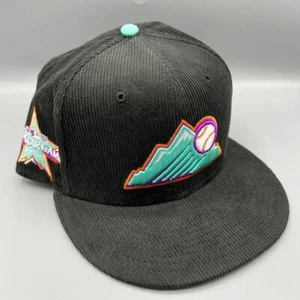 Colorado Rockies Mütze Herren 7 5/8 schwarz blau Cord 59Fifty New Era Fitted Cap - Bild 1 von 8