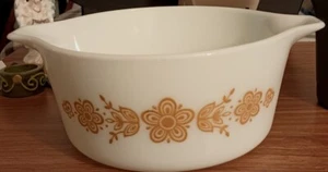 Vintage Pyrex Butterfly Gold 474-B - 1 1/2 Qt. Casserole Dish 1.5 Qt - Picture 1 of 7