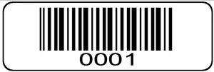 0001 - 1000 Serial Barcode Sequential Sticker Consecutive Number Label Set 1 - Picture 1 of 1