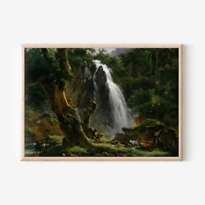 Achille Etna Michallon - Waterfall at Mont Dore (1818) Poster, Art Print - Picture 1 of 7