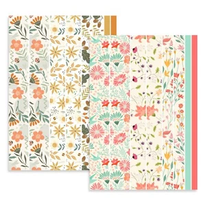 Tiras de cinta Washi floral vintage pegatinas de flores álbum de recortes diario decoración de bordes - Imagen 1 de 7