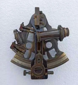 Barco náutico vintage vintage de latón antiguo sextante marino de 5 pulgadas funcionando  - Imagen 1 de 8