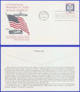 USA5 #O141 U/A ARTMASTER FDC   Great Seal - Picture 1 of 1