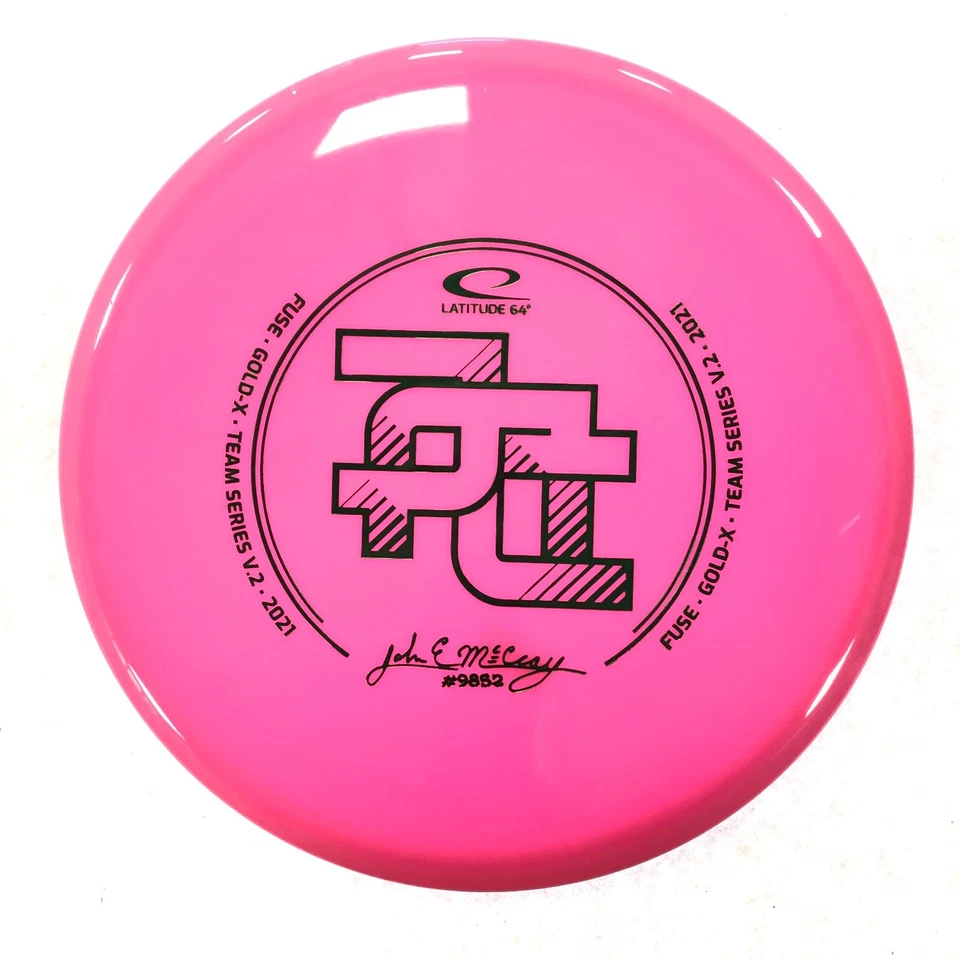 DISC GOLF LATITUDE 64 JOHN E MCCRAY TEAM SERIES GOLD-X FUSE MIDRANGE 175g PINK - Image 1 of 1