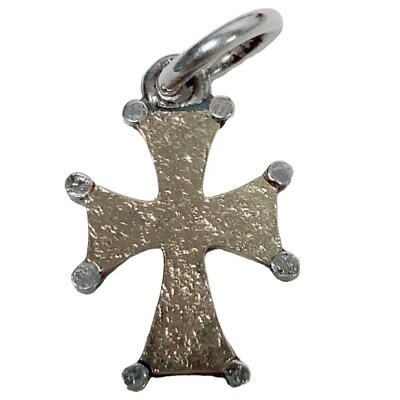 KONSTANTINO Sterling Silver & 18k Signed 925 K 750 Cross  Pendant / Charm - Image 1 of 4
