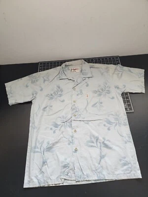 Vintage Local Motion Hawaiian Shirt Men's Size M Aloha Light Blue Floral Print - Image 1 of 4