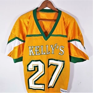 Camiseta deportiva de fútbol americano amarilla vintage de Kelleys Sports Ltd refuerzo deportivo deportivo XL - Imagen 1 de 12