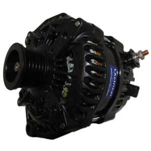 HIGH OUTPUT 300 AMP ALTERNATOR 6 PHASE CUSTOM BLACK COLOR For GM CADDY GMC CHEVY - Picture 1 of 4