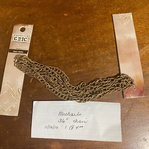 Catena in bronzo Industrial Chic 36" per gioielli e artigianato - Foto 1 di 7