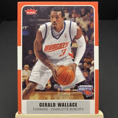 Bobcats Fleer Basketball #72 2007-08 Gerald Wallace Foto 1 de 2