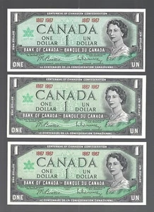 Canada 🎯1967 Centennial $1 Bill ... 1X $1 ... QE II ✨lot #4499 .. Crisp New !!1 - Picture 1 of 4