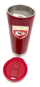 KANSAS CITY CHIEFS NFL 18 OZ STAINLESS STEEL ROADIE TRAVEL TUMBLER FREE SHIP - Picture 1 of 2