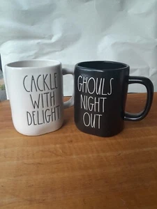 Rae Dunn Tasse 2er Set "Ghouls Night Out Cackle With Delight" Halloween - Bild 1 von 7