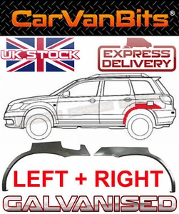 PAR DE GUARDABARROS DE CUERPO DE REPARACIÓN DEL ARCO DE RUEDA TRASERA PARA MITSUBISHI OUTLANDER MK1 03-07 - Imagen 1 de 11